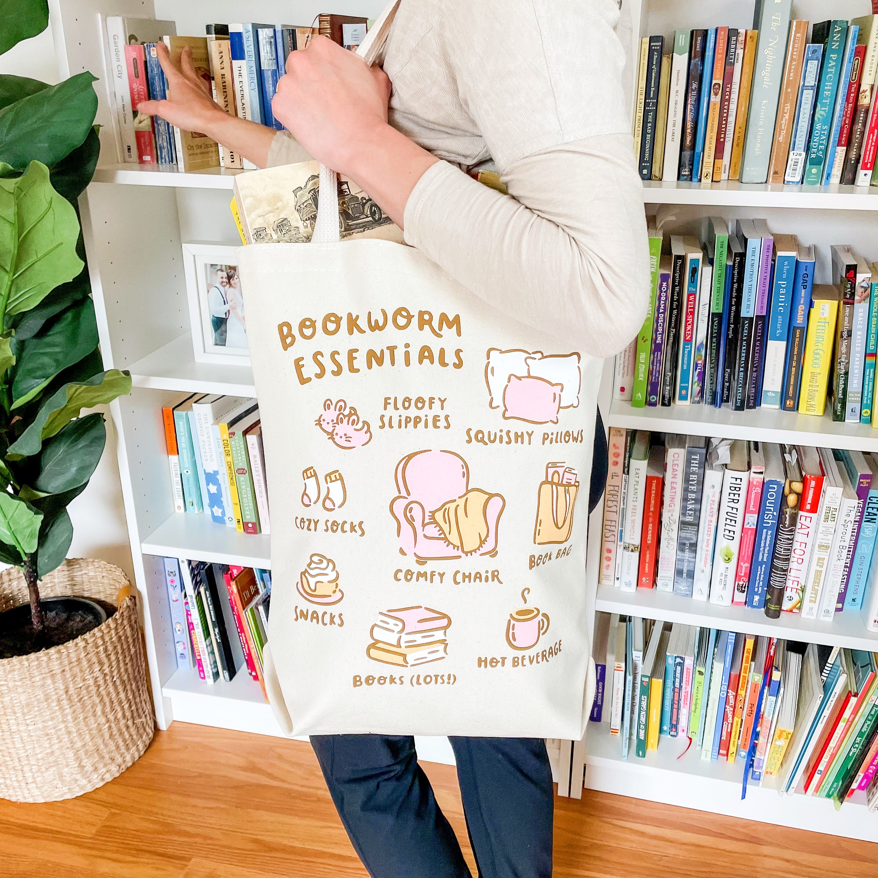 Bookworm Comforts tote bag